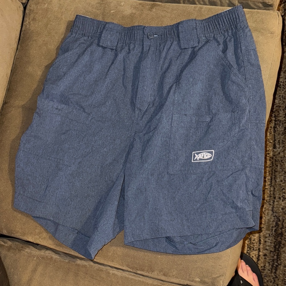 AFTCO Blue Swim Fish Trunks Size 38